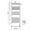 Milano Select - Anthracite Heated Towel Rail 1150mm x 500mm