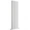 Milano Alpha - White Vertical Double Slim Panel Designer Radiator 1600mm x 490mm