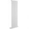 Milano Java - White Vertical Round Tube Designer Radiator 1600mm x 472mm (Single Panel)