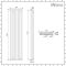 Milano Esme - Anthracite Vertical Aluminium Traditional Double Column Radiator - 1800mm x 450mm