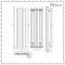 Milano Motus - Anthracite Vertical Aluminium Designer Radiator 1600mm x 550mm (Single Panel)