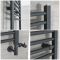 Milano Artle - Anthracite Dual Fuel Straight Heated Towel Rail 1600mm x 400mm