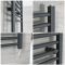 Milano Artle Electric - Straight Anthracite Heated Towel Rail 1600mm x 400mm