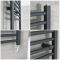 Milano Artle Electric - Straight Anthracite Heated Towel Rail 1000mm x 1000mm