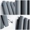 Milano Aruba - Anthracite Space-Saving Vertical Designer Radiator 1400mm x 354mm (Double Panel)