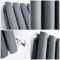 Milano Aruba - Anthracite Vertical Designer Radiator - Choice of Size and Valve Options