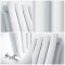 Milano Aruba - White Horizontal Designer Radiator 400mm x 826mm (Double Panel)