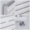 Milano Aruba - White Horizontal Designer Radiator 472mm x 1400mm (Single Panel)