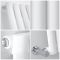 Milano Aruba - White Horizontal Designer Radiator 400mm x 1416mm (Single Panel)