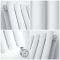 Milano Aruba Slim Electric - White Space-Saving Vertical Designer Radiator 1600mm x 236mm (Double Panel)