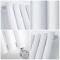 Milano Aruba Electric - 236mm White Vertical Designer Radiator - Various Sizes