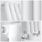Milano Aruba Slim - White Space-Saving Vertical Designer Radiator 1600mm x 236mm