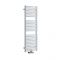 Milano Via - White Bar on Bar Central Connection Heated Towel Rail 1216mm x 400mm