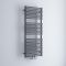 Milano Via - Anthracite Bar on Bar Central Connection Heated Towel Rail 1215mm x 500mm