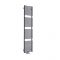 Milano Via - Anthracite Bar on Bar Central Connection Heated Towel Rail 1823mm x 400mm
