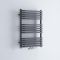 Milano Bow - Anthracite D Bar Heated Towel Rail 736mm x 500mm
