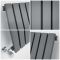 Milano Capri - Anthracite Horizontal Flat Panel Designer Radiator 635mm x 590mm (Single Panel)