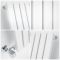 Milano Capri - White Horizontal Flat Panel Designer Radiator 635mm x 1180mm (Single Panel)
