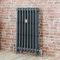 Milano Mercury - 3 Column Cast Iron Radiator - 560mm Tall - Antique Silver - Multiple Sizes Available