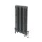 Milano Mercury - 3 Column Cast Iron Radiator - 760mm Tall - Antique Silver - Multiple Sizes Available
