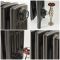 Milano Isabel - Cast Iron Radiator - 357mm Tall - Antique Graphite - Multiple Sizes Available
