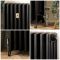Milano Isabel - 4 Column Cast Iron Radiator - 660mm Tall - Antique Graphite - Multiple Sizes Available