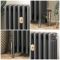 Milano Isabel - 4 Column Cast Iron Radiator - 660mm Tall - Antique Silver - Multiple Sizes Available
