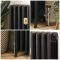 Milano Isabel - 4 Column Cast Iron Radiator - 660mm Tall - Slate Black - Multiple Sizes Available