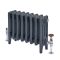 Milano Mercury - 4 Column Cast Iron Radiator - 460mm Tall - Antique Silver - Multiple Sizes Available