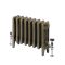 Milano Mercury - 4 Column Cast Iron Radiator - 360mm Tall - Natural Brass - Multiple Sizes Available