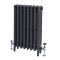 Milano Mercury - 4 Column Cast Iron Radiator - 960mm Tall - Slate Black - Multiple Sizes Available
