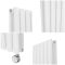 Milano Aruba Slim Electric - White Vertical Designer Radiator 1780mm x 236mm (Double Panel) - with Bluetooth Thermostat