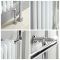 Milano Elizabeth - White Traditional Heated Towel Rail - 965mm x 540mm (With Overhanging Rail)