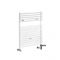 Milano Arno - White Dual Fuel Bar on Bar Heated Towel Rail 730mm x 450mm