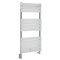 Milano Lustro Dual Fuel - Designer Chrome Flat Panel Heated Towel Rail - Various Sizes and Cable Cover Option