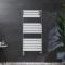 Milano Lustro Dual Fuel - Designer Chrome Flat Panel Heated Towel Rail - Various Sizes and Cable Cover Option