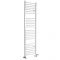 Milano Ive - White Dual Fuel Curved Heated Towel Rail 1800mm x 500mm