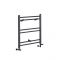 Milano Artle - Anthracite Dual Fuel Straight Heated Towel Rail 600mm x 400mm