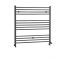 Milano Artle - Anthracite Dual Fuel Straight Heated Towel Rail 1000mm x 1000mm
