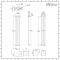 Milano Aruba Slim - Anthracite Space-Saving Vertical Designer Radiator 1600mm x 236mm (Single Panel)