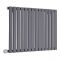 Milano Alpha Electric - Anthracite Horizontal Designer Radiator - 635mm x 980mm (Single Panel) - with Bluetooth Thermostatic Heating Element