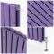 Milano Alpha - Lush Purple Vertical Designer Radiator (Double Panel) - 1780mm Tall - Choice Of Width