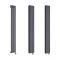 Milano Aruba Electric - 236mm Anthracite Vertical Designer Radiator - Various Sizes