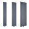 Milano Skye - Anthracite Aluminium Vertical Designer Radiator - Various Sizes