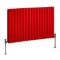 Milano Aruba - Siamese Red Horizontal Designer Radiator (Double Panel) - Choice of Size