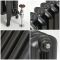 Milano Tamara - Oval Column Cast Iron Radiator - 760mm Tall - Black - Multiple Sizes Available