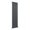 Milano Aruba Ardus - Anthracite Dry Heat 1200W Vertical Electric Designer Radiator - 1784mm x 472mm - Choice of Wi-Fi Thermostat