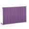 Milano Aruba Electric - Lush Purple Horizontal Designer Radiator - 635mm Tall - Choice of Size, Thermostat and Cable Cover
