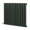 Milano Aruba Electric - Evergreen Horizontal Designer Radiator - 635mm Tall - Choice of Size, Thermostat and Cable Cover