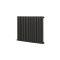 Milano Aruba Electric - Carbon Grey Horizontal Designer Radiator - 635mm Tall - Choice of Size, Thermostat and Cable Cover